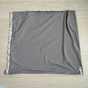 lululemon athletica Reversible Gray/Gray Striped Scarf